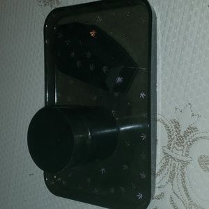 3 piece homemade rolling tray smoker set pink and black